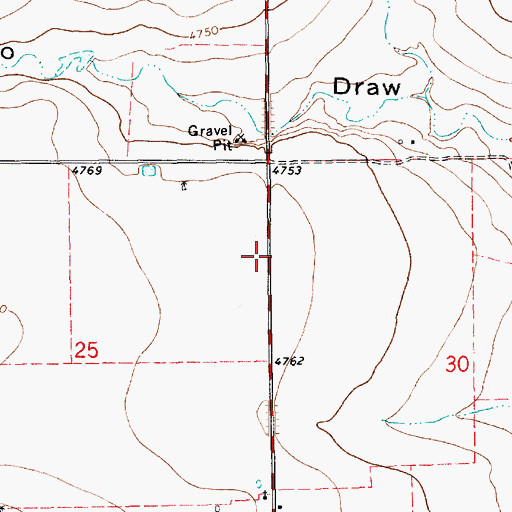Topographic Map of 10583 Water Well, NM