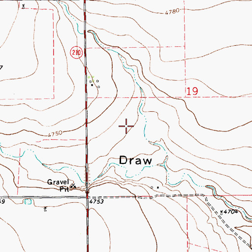 Topographic Map of 10423 Water Well, NM