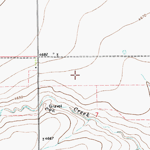 Topographic Map of 10400 Water Well, NM