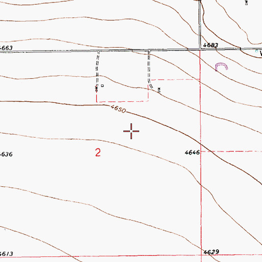 Topographic Map of 10295 Water Well, NM