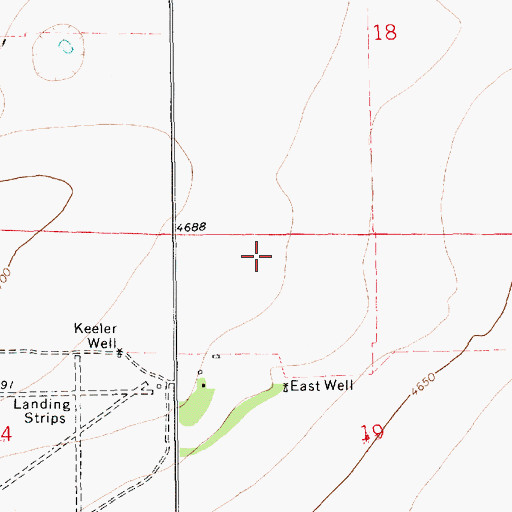 Topographic Map of 10405 Water Well, NM