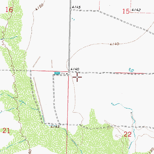 Topographic Map of 10134 Water Well, NM