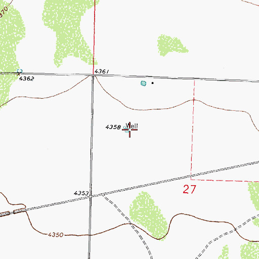 Topographic Map of 00620 Water Well, NM