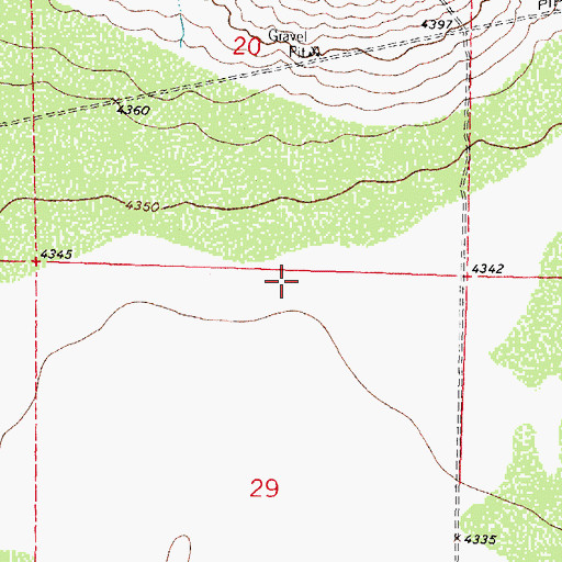 Topographic Map of 10219 Water Well, NM