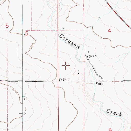 Topographic Map of Crespin, NM