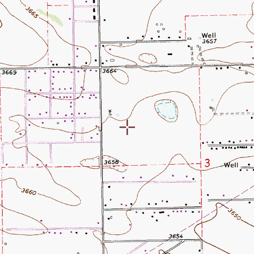 Topographic Map of 10232 Water Well, NM