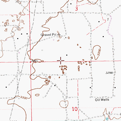 Topographic Map of 10523 Water Well, NM
