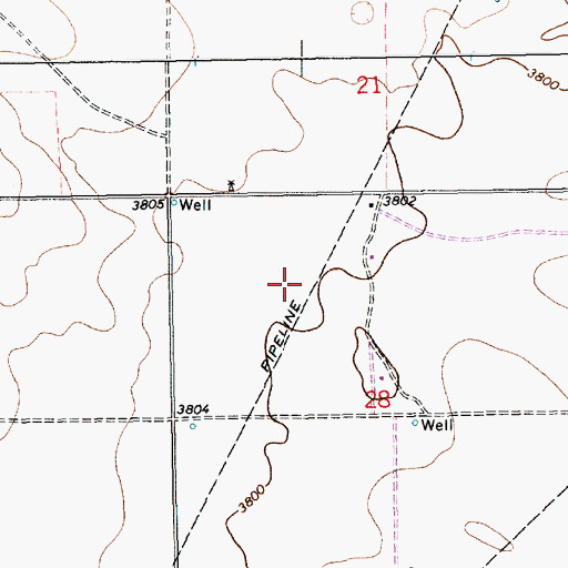 Topographic Map of 10146 Water Well, NM
