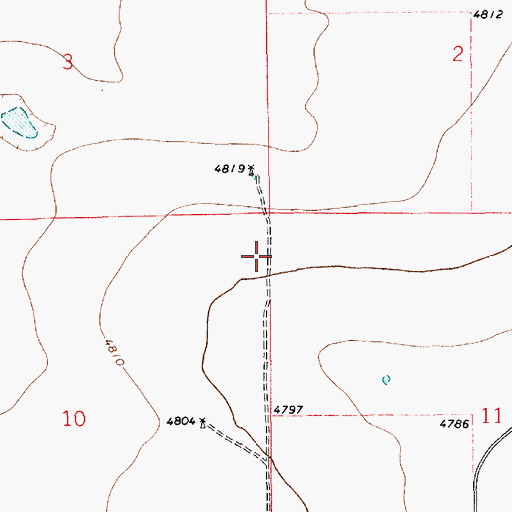Topographic Map of 10556 Water Well, NM