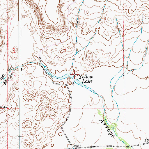 Topographic Map of 10772 Water Well, NM