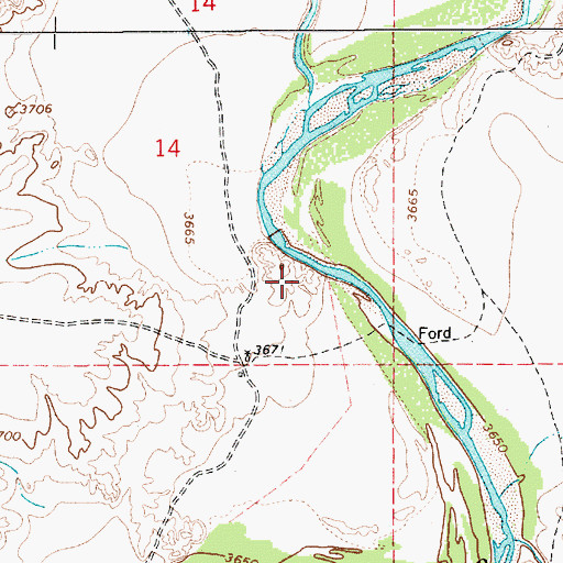 Topographic Map of 10686 Water Well, NM