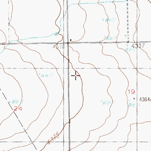 Topographic Map of 10748 Water Well, NM