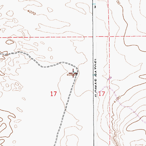 Topographic Map of 10110 Water Well, NM