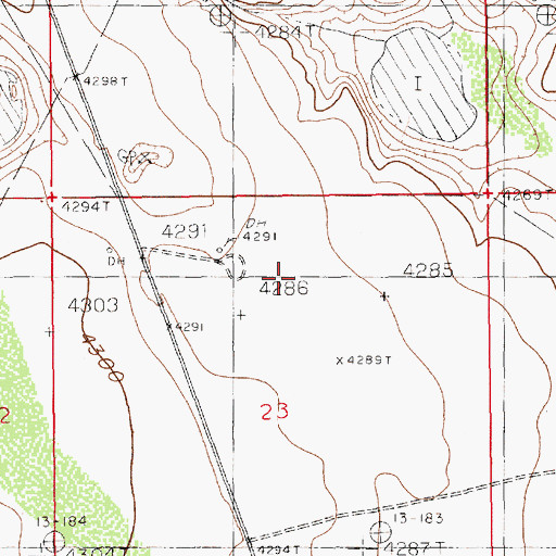Topographic Map of 12661 Water Well, NM