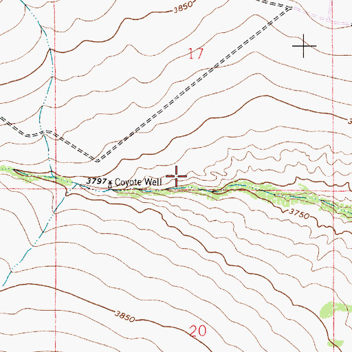 Topographic Map of 10753 Water Well, NM