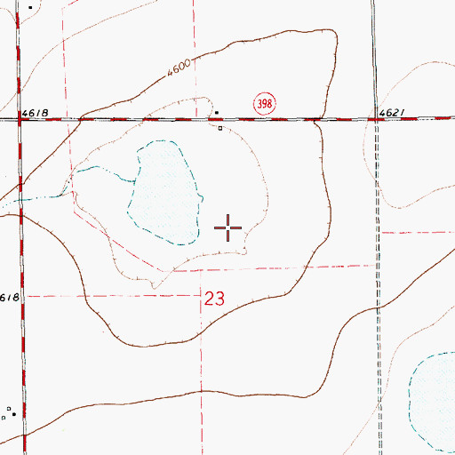 Topographic Map of 10201 Water Well, NM