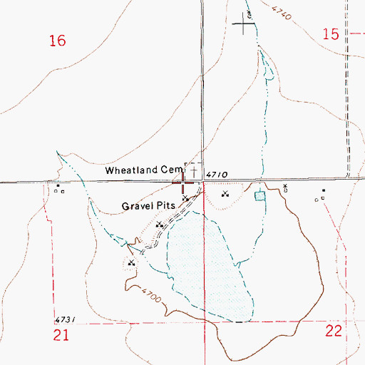 Topographic Map of Cameron Weather Station, NM