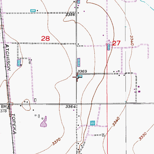 Topographic Map of 06418 Water Well, NM