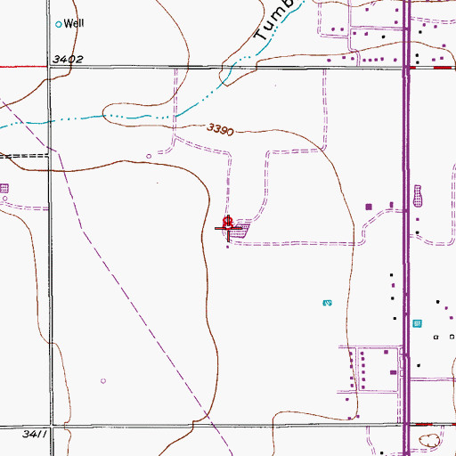 Topographic Map of 06146 Water Well, NM