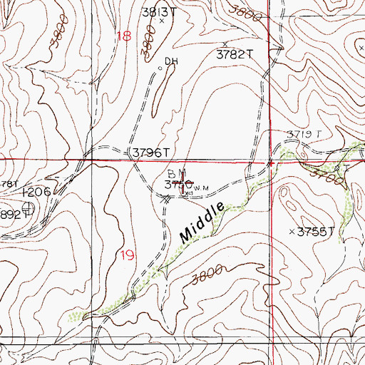 Topographic Map of 20153 Water Well, NM