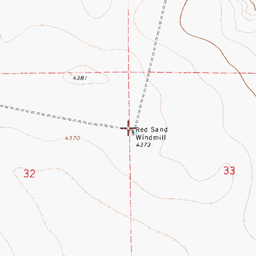 Topographic Map of 10166 Water Well, NM