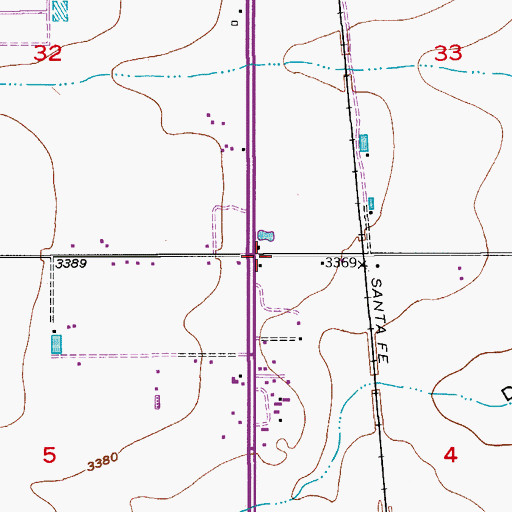 Topographic Map of 06119 Water Well, NM