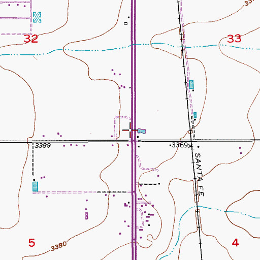 Topographic Map of 06419 Water Well, NM