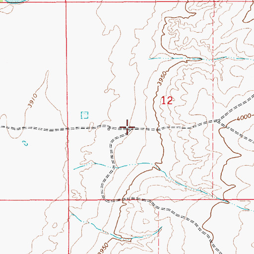 Topographic Map of 10102 Water Well, NM