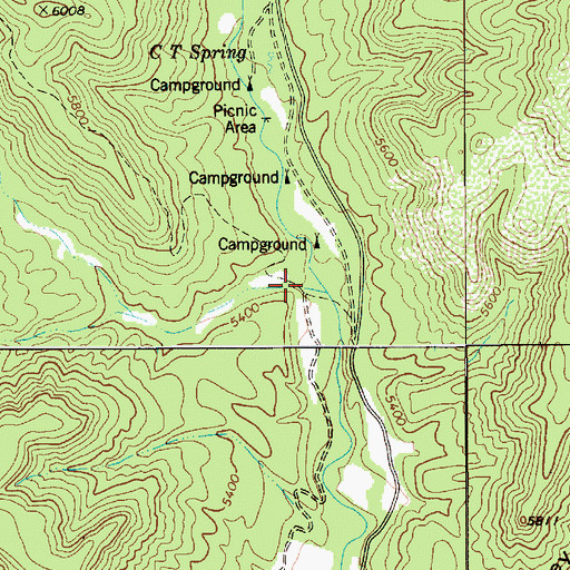 Topographic Map of Pepper Canyon, AZ