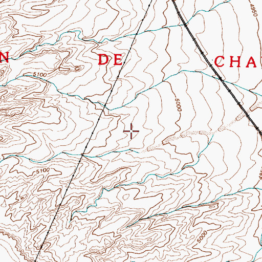 Topographic Map of Valencia County, NM