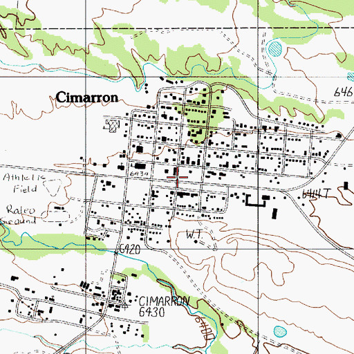 Topographic Map of Old Mill Museum, NM
