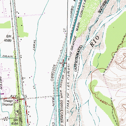 Topographic Map of Kelly Petroleum Building, NM