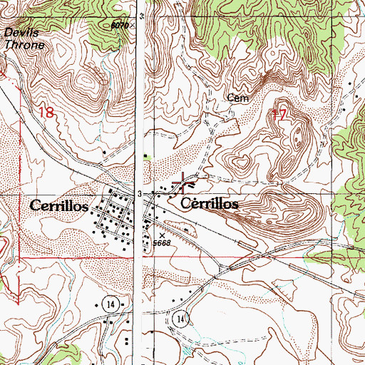 Topographic Map of Consolidated Milling and Mining Company, NM
