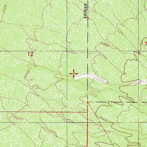 Topographic Map of Pescadero Wash, AZ