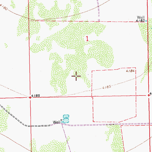 Topographic Map of Schlesinger Ranch (historical), NM