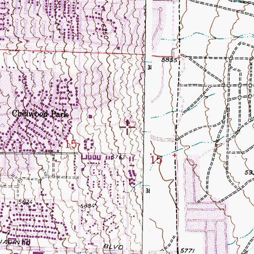 Topographic Map of Calvary Christian Academy, NM