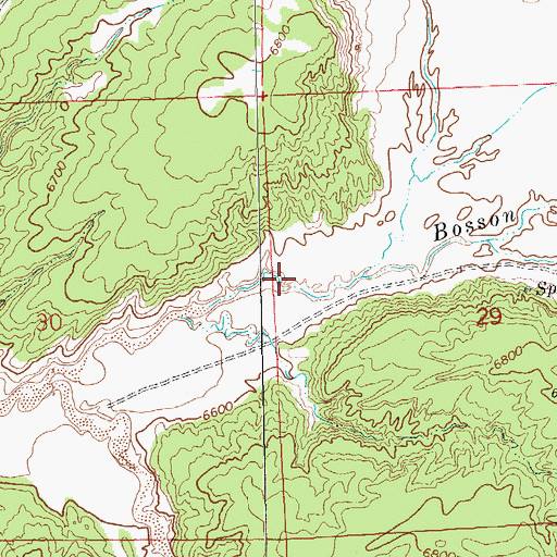Topographic Map of Chi Chil Tah Jones Ranch School, NM
