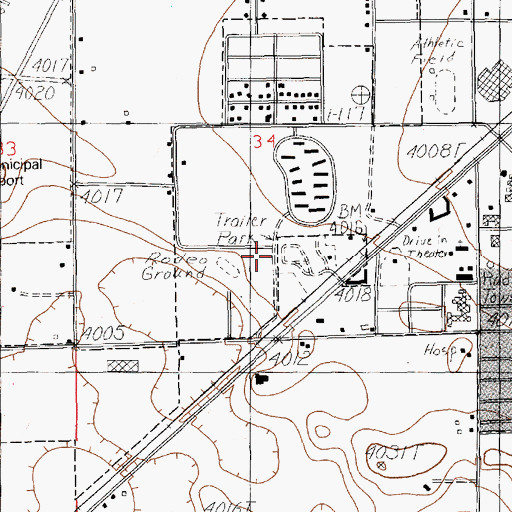 Topographic Map of 10690 Water Well, NM