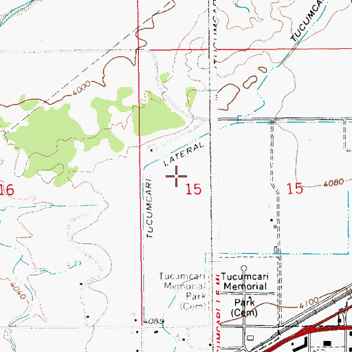 Topographic Map of 10129 Water Well, NM
