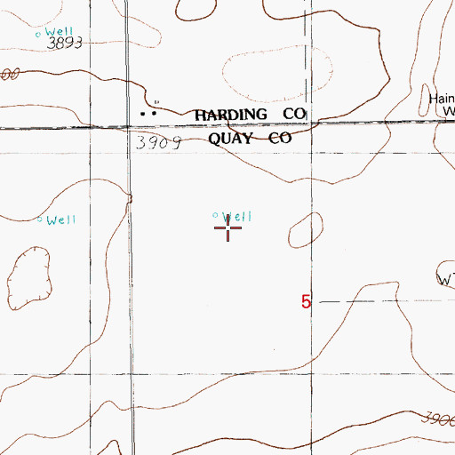 Topographic Map of 05010 Water Well, NM