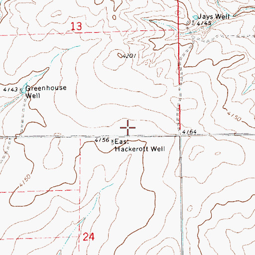 Topographic Map of 05463 Water Well, NM