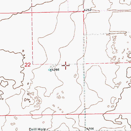 Topographic Map of 12579 Water Well, NM