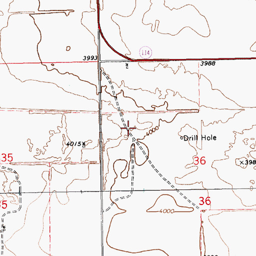 Topographic Map of 11474 Water Well, NM