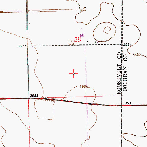 Topographic Map of 11503 Water Well, NM