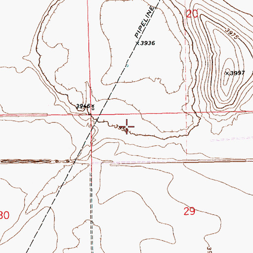 Topographic Map of 11496 Water Well, NM