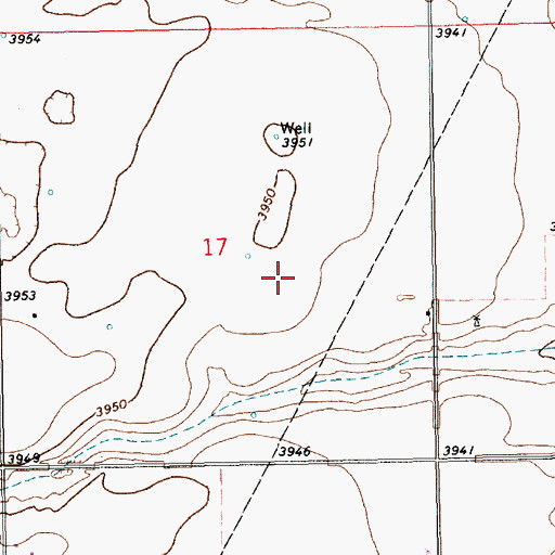 Topographic Map of 11491 Water Well, NM