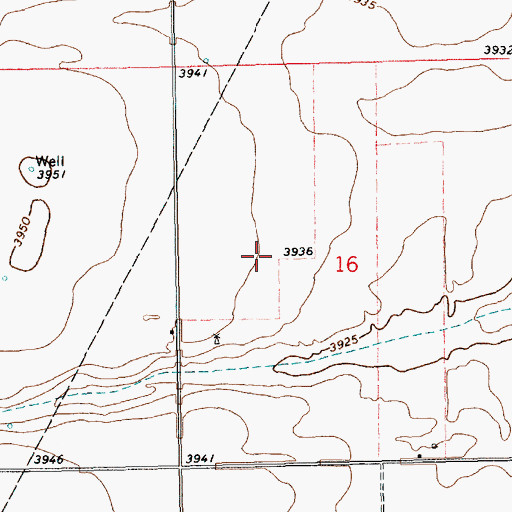 Topographic Map of 10167 Water Well, NM