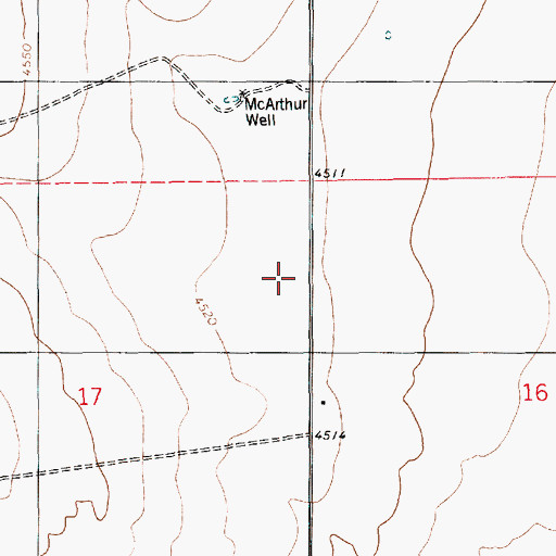 Topographic Map of 06166 Water Well, NM
