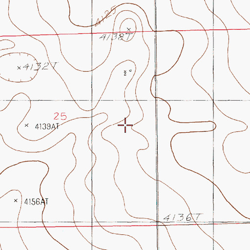 Topographic Map of 10897 Water Well, NM