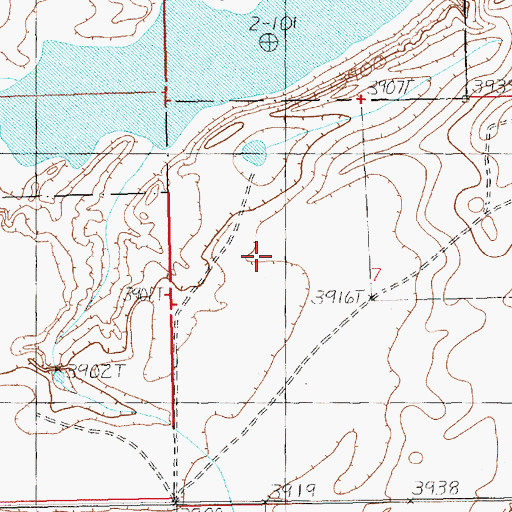 Topographic Map of 11028 Water Well, NM